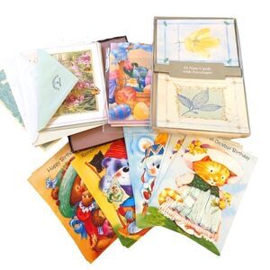 Large lot of cards and stationary‎